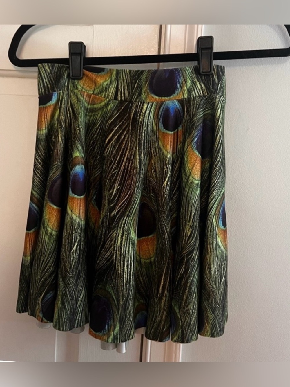 Peacock Skater Skirt Green & Blue. Halloween